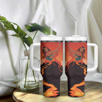 Hawaii Kilauea Volcano Tumbler With Handle Pele Goddess