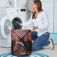 Maori Waitangi Laundry Basket Kotahitanga Poutama Mix Whakairo - Polynesian Pride