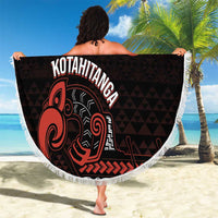 Maori Waitangi Beach Blanket Kotahitanga Poutama Mix Whakairo - Polynesian Pride