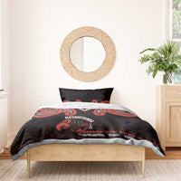 Maori Waitangi Bedding Set Kotahitanga Poutama Mix Whakairo - Polynesian Pride