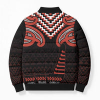 Maori Waitangi Bomber Puffer Jacket Kotahitanga Poutama Mix Whakairo - Polynesian Pride