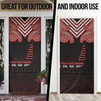 Maori Waitangi Door Cover Kotahitanga Poutama Mix Whakairo - Polynesian Pride