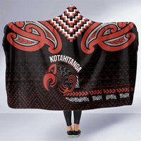 Maori Waitangi Hooded Blanket Kotahitanga Poutama Mix Whakairo - Polynesian Pride