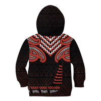 Maori Waitangi Kid Hoodie Kotahitanga Poutama Mix Whakairo - Polynesian Pride