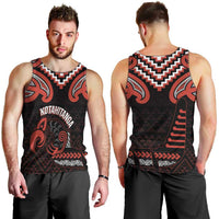 Maori Waitangi Men Tank Top Kotahitanga Poutama Mix Whakairo - Polynesian Pride