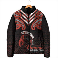 Maori Waitangi Padded Jacket Kotahitanga Poutama Mix Whakairo - Polynesian Pride