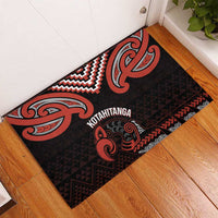 Maori Waitangi Rubber Doormat Kotahitanga Poutama Mix Whakairo - Polynesian Pride