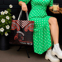 Maori Waitangi Tote Bag Kotahitanga Poutama Mix Whakairo - Polynesian Pride