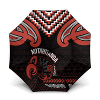 Maori Waitangi Umbrella Kotahitanga Poutama Mix Whakairo - Polynesian Pride