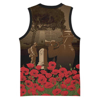 Australia - New Zealand ANZAC Lone Pine Basketball Jersey The Last Post