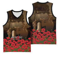 Australia - New Zealand ANZAC Lone Pine Basketball Jersey The Last Post
