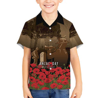 Australia - New Zealand ANZAC Lone Pine Kid Hawaiian Shirt The Last Post
