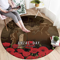 Australia - New Zealand ANZAC Lone Pine Round Carpet The Last Post