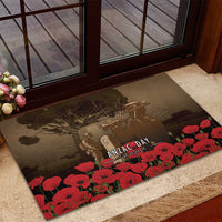 Australia - New Zealand ANZAC Lone Pine Rubber Doormat The Last Post