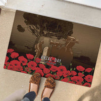 Australia - New Zealand ANZAC Lone Pine Rubber Doormat The Last Post