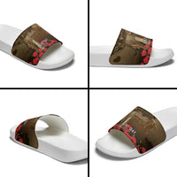 Australia - New Zealand ANZAC Lone Pine Slide Sandals The Last Post