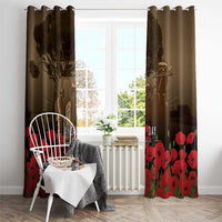 Australia - New Zealand ANZAC Lone Pine Window Curtain The Last Post