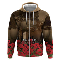 Australia - New Zealand ANZAC Lone Pine Zip Hoodie The Last Post