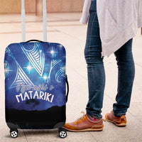 NZ Maori Matariki Scenery Luggage Cover Galaxy Sky