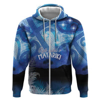 NZ Maori Matariki Scenery Zip Hoodie Galaxy Sky LT7 Zip Hoodie Galaxy - Polynesian Pride