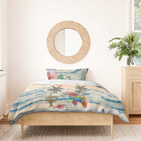 Christmas In July - Hawaii Retro Bedding Set Lost In Parrot-dise