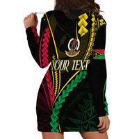 Personalised Vanuatu Hoodie Dress 44th Hapi Indipendens Long LT7 - Polynesian Pride