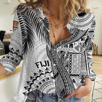 Fiji Rugby Personalised Bula Masi Women Casual Shirt Fish Tail Kaivity Cibi - White