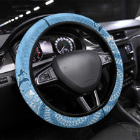 Fiji Rugby Bula Masi Steering Wheel Cover Fish Tail Kaivity Cibi - Turquoise LT7 Universal Fit Turquoise - Polynesian Pride