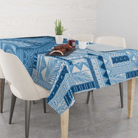 Fiji Rugby Bula Masi Tablecloth Fish Tail Kaivity Cibi - Turquoise