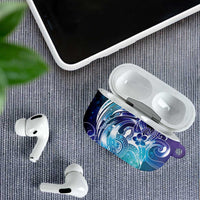 Aloha Hawaii Turtle AirPods Case Teal Purple Ribbon - Polynesian Pride