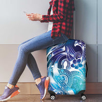 Aloha Hawaii Turtle Luggage Cover Teal Purple Ribbon LT7 - Polynesian Pride