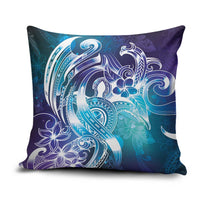 Aloha Hawaii Turtle Pillow Cover Teal Purple Ribbon LT7 Purple Teal - Polynesian Pride