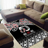 Kia Kaha Te Reo Maori Area Rug 50 Years Mo Ake Tonu Te Reo - Polynesian Pride