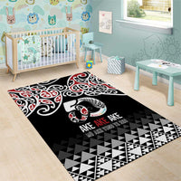 Kia Kaha Te Reo Maori Area Rug 50 Years Mo Ake Tonu Te Reo - Polynesian Pride