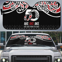 Kia Kaha Te Reo Maori Auto Sun Shade 50 Years Mo Ake Tonu Te Reo - Polynesian Pride
