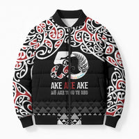 Kia Kaha Te Reo Maori Bomber Puffer Jacket 50 Years Mo Ake Tonu Te Reo - Polynesian Pride