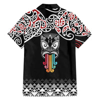 Kia Kaha Te Reo Maori Family Matching Tank Maxi Dress and Hawaiian Shirt 50 Years Mo Ake Tonu Te Reo - Polynesian Pride