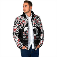 Kia Kaha Te Reo Maori Padded Jacket 50 Years Mo Ake Tonu Te Reo - Polynesian Pride