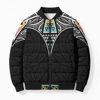 50 Years Kia Kaha Te Reo Maori Bomber Puffer Jacket Ake Ake Ake! - Polynesian Pride
