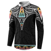 50 Years Kia Kaha Te Reo Maori Button Sweatshirt Ake Ake Ake! - Polynesian Pride