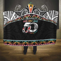 50 Years Kia Kaha Te Reo Maori Hooded Blanket Ake Ake Ake! - Polynesian Pride