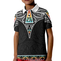 50 Years Kia Kaha Te Reo Maori Kid Polo Shirt Ake Ake Ake! - Polynesian Pride