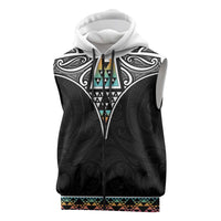50 Years Kia Kaha Te Reo Maori Sleeveless Zip Hoodie Ake Ake Ake! LT7 White - Polynesian Pride