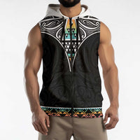 50 Years Kia Kaha Te Reo Maori Sleeveless Zip Hoodie Ake Ake Ake! LT7 - Polynesian Pride