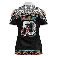 50 Years Kia Kaha Te Reo Maori Women Polo Shirt Ake Ake Ake! - Polynesian Pride