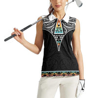 50 Years Kia Kaha Te Reo Maori Women Sleeveless Polo Shirt Ake Ake Ake! - Polynesian Pride