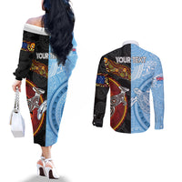 personalised-fiji-and-australia-couples-matching-off-the-shoulder-long-sleeve-dress-and-long-sleeve-button-shirts-masi-patterns-mix-aboriginal-art