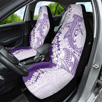 Polynesian Purple Plumeria Lei Car Seat Cover with Hammerhead Shark LT7 - Polynesian Pride