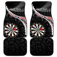 Personalised New Zealand Darts Car Mats Maori Manaia LT7 Black - Polynesian Pride