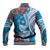Hafa Adai Guam Baseball Jacket Crystal Waves